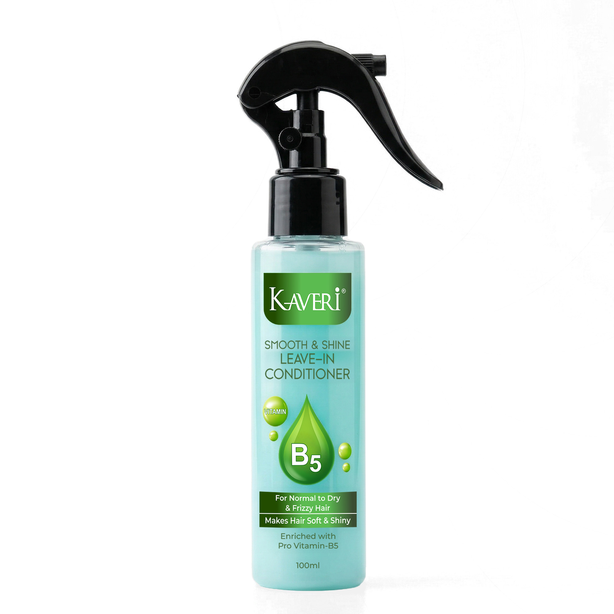 Kaveri Leave In Conditioner | Mango Butter & Ginseng Root Extract | Softer Smoother Hair & Frizz Control | For Dry, Curl, Wavy & Frizzy 100 Ml