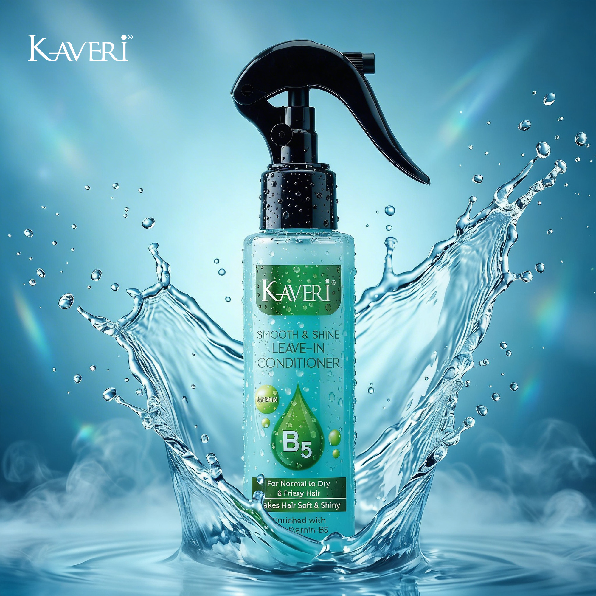 Kaveri Leave In Conditioner | Mango Butter & Ginseng Root Extract | Softer Smoother Hair & Frizz Control | For Dry, Curl, Wavy & Frizzy 100 Ml - Image 3