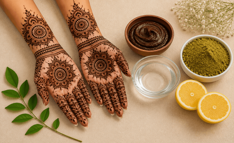 How Brides Get Dark Mehendi Naturally | Kaveri