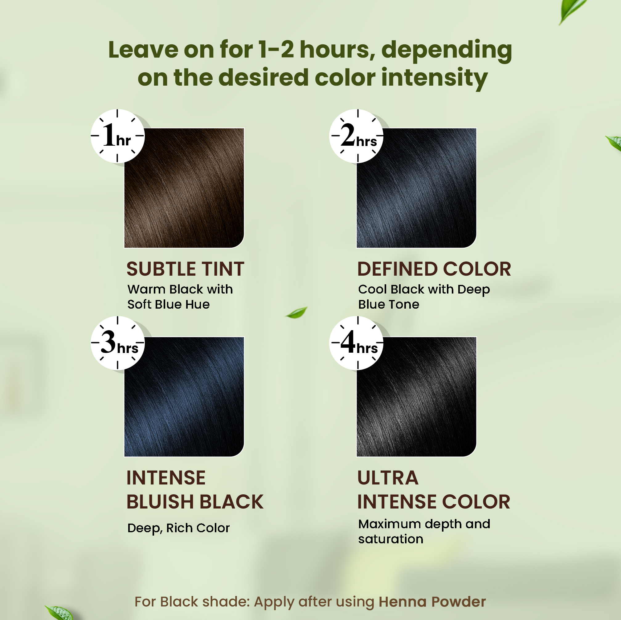 Kaveri Herbal & Organic Indigo Powder for Natural Black Hair Color Chemical-Free Helps Protect Hair from Damage and Supports Healthy Hair 200g - Image 5