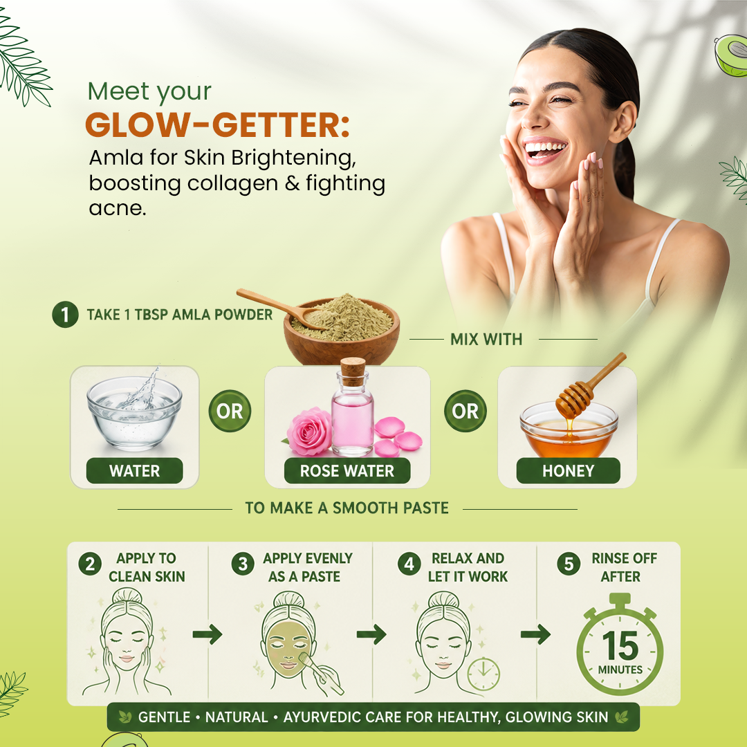 Kaveri Amla Powder for Hair & Skin Care Natural Indian Gooseberry Powder | Herbal Hair Mask & Face Pack | Chemicals & Preservatives Free 200gm - Image 6
