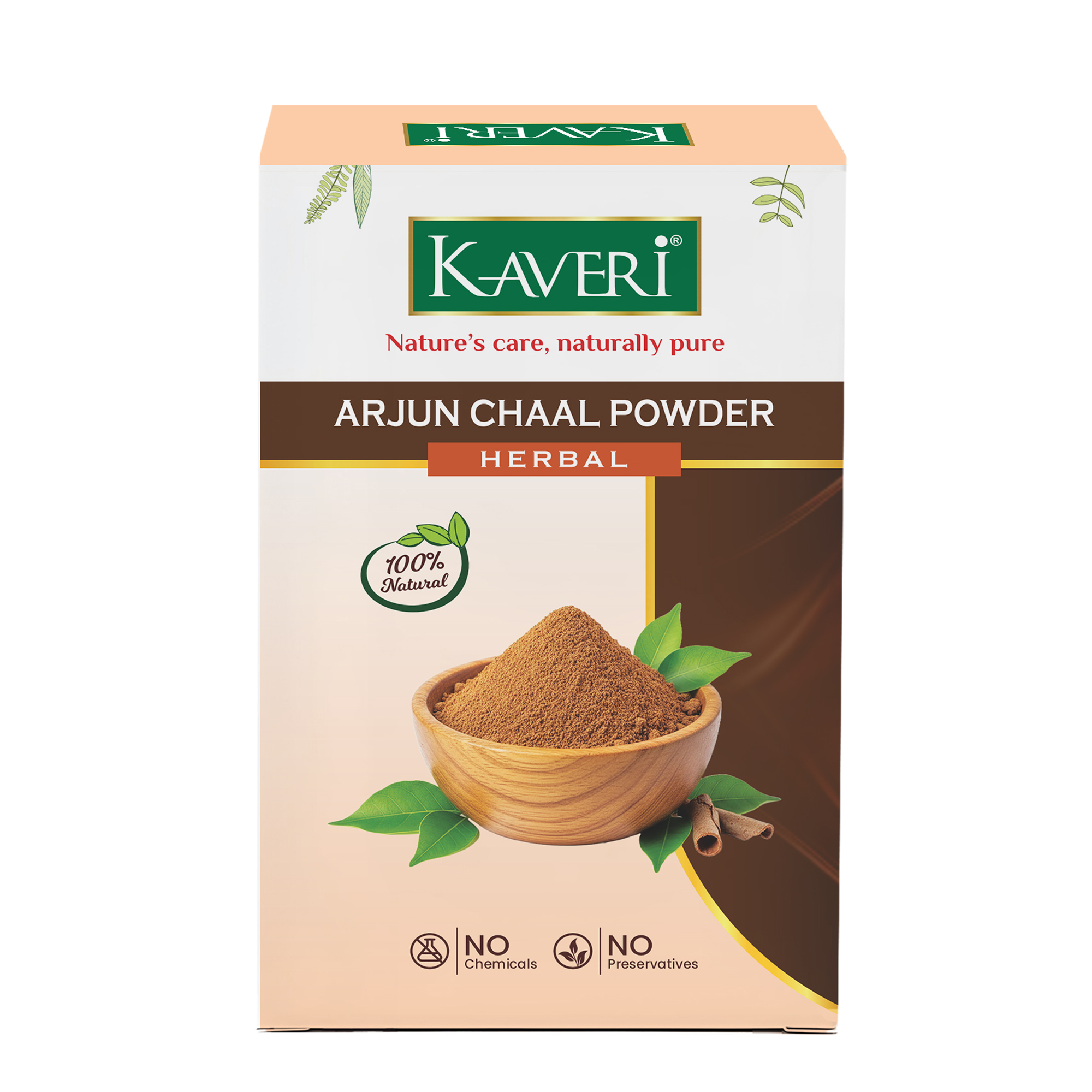 Kaveri Arjun Chaal Powder for Healthy Skin & Strong Hair |Arjun Bark Powder| Pure Ayurvedic Herbal Powder for Face Pack Scalp Care & Hair Nourishment | Chemical & Preservatives Free 200g