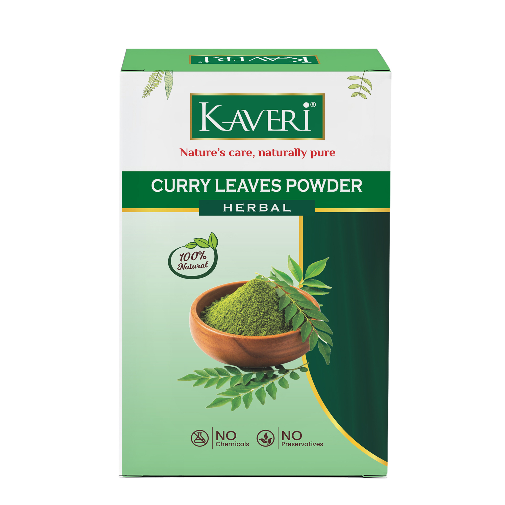 Kaveri Curry Leaves Powder for Hair Care – 100% Natural Curry Patta Powder | Herbal Hair Mask & Scalp Care |Chemicals & Preservatives Free 200gm