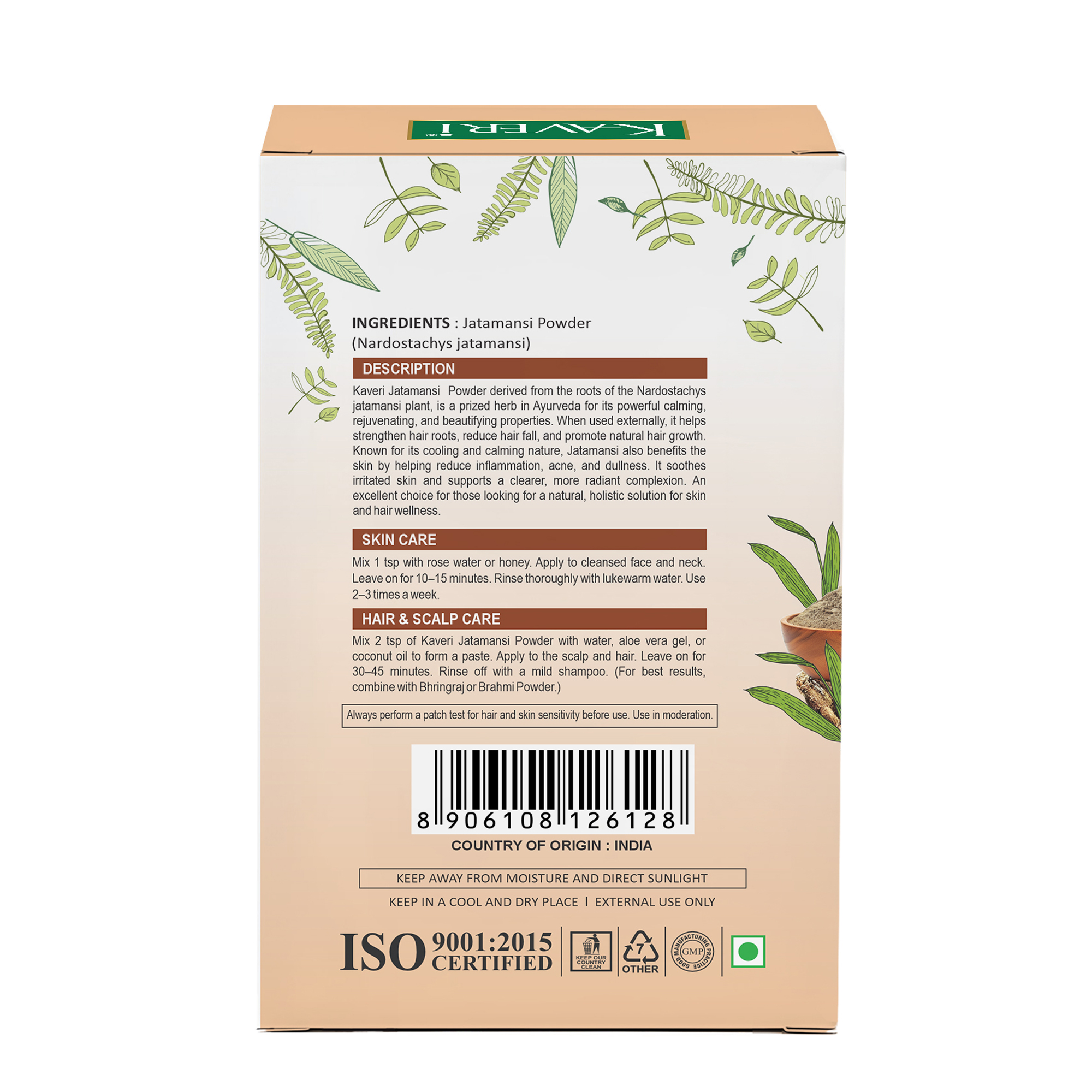 Kaveri Jatamansi Powder for Hair & Skin Care – Natural Herbal Jatamansi Root Powder | Hair Growth & Scalp Care | DIY Face Pack | Chemicals & Preservatives free 200gm - Image 2