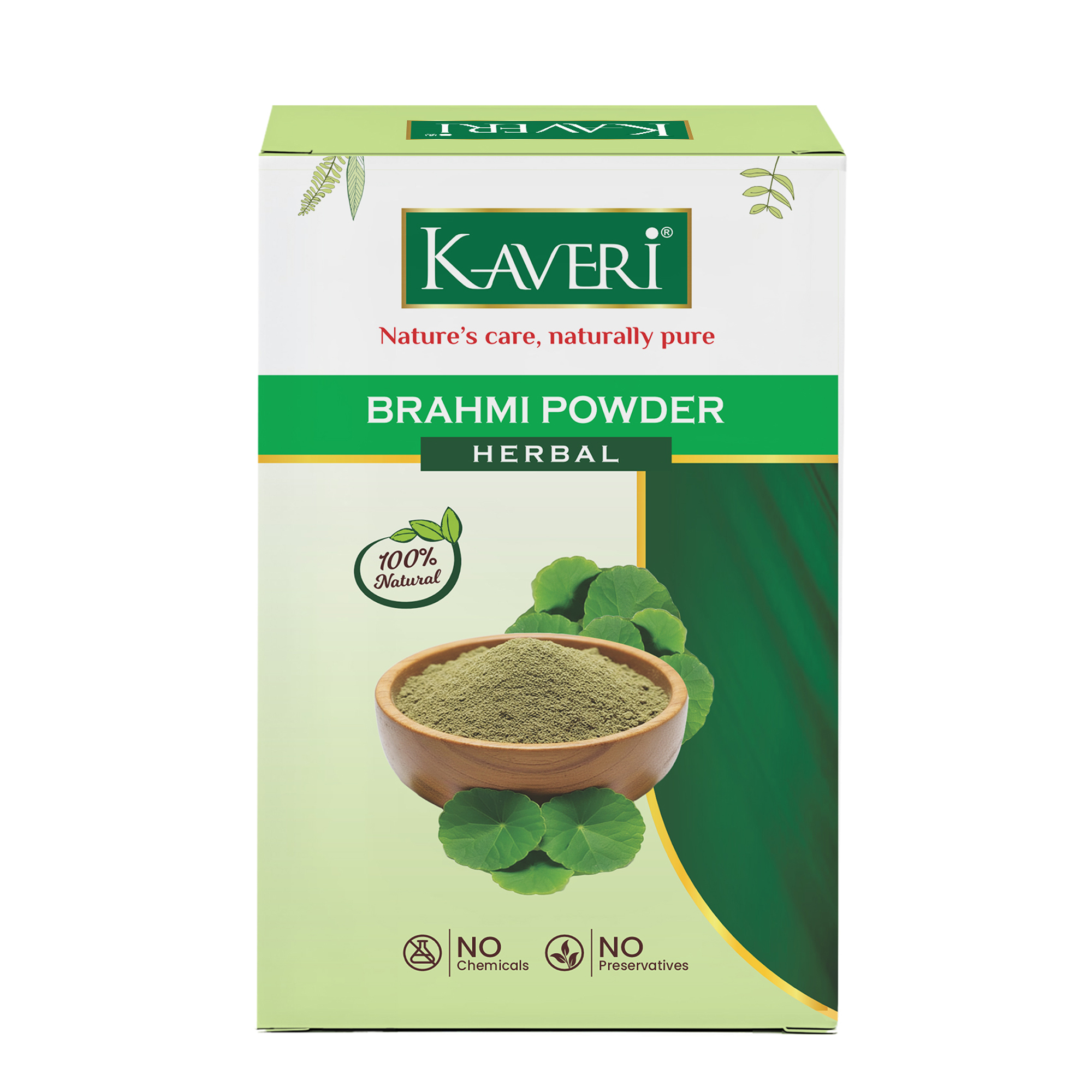 Kaveri Brahmi Powder for Hair & Skin Care | Natural Brahmi Powder | Herbal Hair Mask & Face Pack | Supports Healthy Hair Growth & Scalp Care |Chemicals & Preservatives Free | 200gm