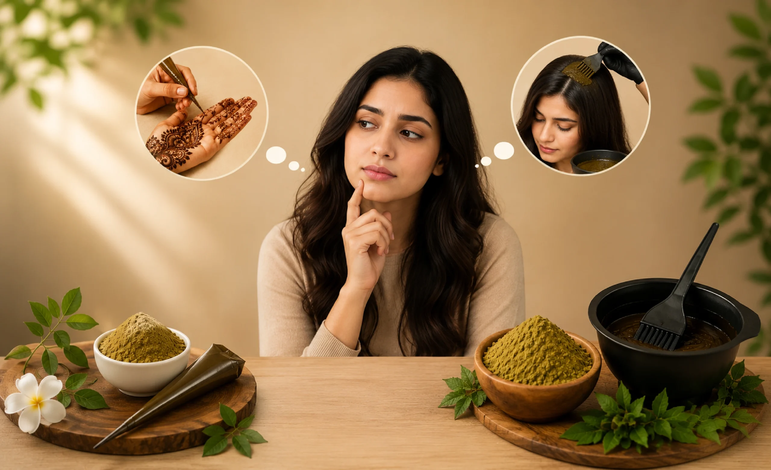 Mehendi Cone vs Hair Henna: Which One Should You Choose?